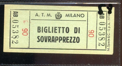 Biglietto atm tram milano - atm,
