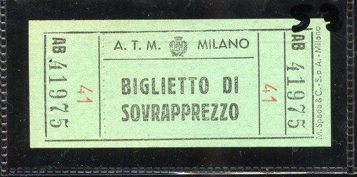 Biglietto atm tram milano - tram,